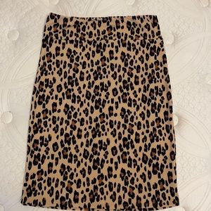 Leopard print XL Agnes & Dora Pencil Skirt